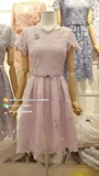 韩国正品代购2016年夏季奢华大花朵蕾丝收腰气质连衣裙送腰带