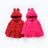 16新款冬装棉衣外贸原单童装1-7岁女宝宝加厚外套女童保暖棉袄