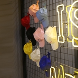 PINKS韩国店主私人推荐百搭彩色刺绣搭配神器必备棒球帽