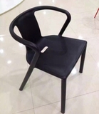 宜家塑料餐椅明式扶手椅时尚简约创意休闲咖啡椅设计师椅办公椅