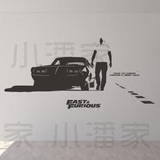 电影赛车汽车欧美可移除墙贴纸fast furious速度与激情PAU1501