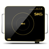 正品SKG 1649多功能电磁电陶炉静音双核不挑锅黑晶面板技术无辐射