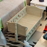 婴儿床环保实木无漆带护栏蚊帐摇篮床电动多功能新生儿宝宝床摇床