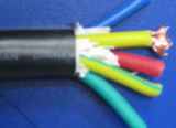 国标电线电缆纯铜5芯4平方护套软线RVV5X4电源线铜芯信号线