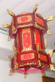 华洋宫灯,72红花梨木贴金红羊皮宫灯,明清仿古,中式灯笼,木制宫灯