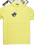 代购正品 ROCAWEAR 休闲精品纯色纯棉 POLO衫7色/黄色胸围120