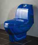 帝王品质马桶 洁具 彩色座便器 蓝色坐便器 亚克力座厕 定做颜色