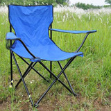 大号折叠扶手椅 便携式沙滩椅 钓鱼椅子休闲折叠椅靠背椅