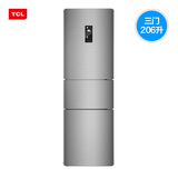TCL BCD-206TEF1 206升三门电脑温控养鲜家用多门冰箱冷藏软冷冻