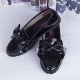 【现货】kyouko JK制服鞋 日本幼稚园版自带蝴蝶结制服鞋黑色棕色
