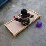 批发幼儿园专用床木制重叠床儿童双层床宝宝午休床樟子松实木床