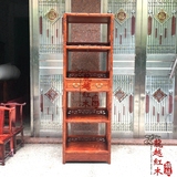 缅甸花梨书柜 大果紫檀明式单个书架 红木实木书橱 置物架