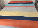 床单纯棉加厚斜纹1.5m1.8米单人双人被单单件春夏全棉布条纹包邮