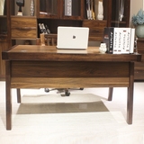 中式实木儿童书桌家用卧室现代简约书房书桌子简易电脑学生写字台