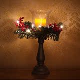 发光圣诞树电子蜡烛烛台客餐厅酒柜玄关门厅卧室装饰摆件节庆礼品