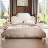 美式布艺小户型双人床 现代简约1.5米1.8米软包床 新古典软体婚床