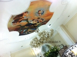 西方油画纯手绘装饰画壁画墙体彩绘全国上门服务酒店壁画装饰画