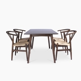 朗居清源 日式MUJI简约北美白橡实木北欧现代小户型餐桌餐椅组合