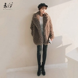 2016冬装新款韩版显瘦大码仿羊羔毛外套皮草大衣中长款加厚外套女
