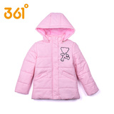 361度童装正品 2015年冬季新款女童保暖短棉衣K6553503 十