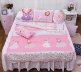 特价外贸纯棉卡通绗缝被 男孩女孩幼儿园全棉空调被床盖可爱床单