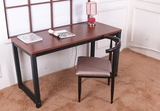 简易圆角电脑桌台式桌家用写字台书桌简约现代钢木办公桌子双人桌