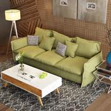 乳胶布艺沙发北欧宜家创意懒人沙发小户型双人三人客厅沙发可拆洗