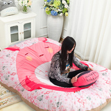 粉色龙猫趴趴床垫 个性创意卡通儿童加厚单人铺地垫 可拆洗床垫子
