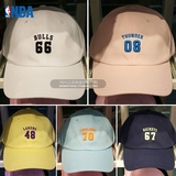 韩国正品NBA代购直邮 16新男女同款绣数字户外棒球帽 休闲鸭舌帽