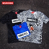 【WK】Nike F.C 豹纹纯棉男子运动短袖t恤半袖 726467 810506
