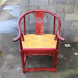 实木中式仿古圈椅古董椅中国风古典雕花圈椅客厅围椅靠背椅特价