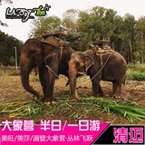 美旺大象营骑大象半日游湄登美莎丛林飞跃飞索泰国清迈旅游自由行