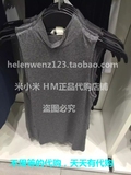 H＆M HM H&M正品代购2016新款女装纯色纯棉半高领中长款宽松背心