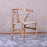 特价Y椅实木餐椅北欧宜家骨叉椅简约现代书房餐厅茶室设计师椅子