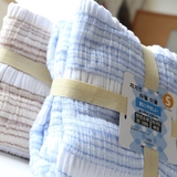 外贸韩国单三层纯棉纱布毛巾被泡泡纱毛巾毯盖毯子午睡毯床单夏季