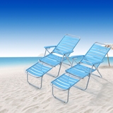 夏季塑料椅折叠椅躺椅沙滩椅午休椅 睡椅靠椅蓝色折叠躺椅塑料椅