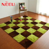 NEEU南韩丝加厚保暖地垫子现代家用茶几客厅卧室床边绒面拼接地毯