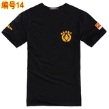 夏季中国军迷陆军短袖海军t恤航海服男女飞行员纯棉短半袖打底衫
