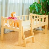 实木儿童床小孩单人床婴幼儿宝宝床小童床儿童床带护栏拼接床