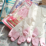 自留 台湾正品畅销日本20年薄型灵巧/鲨鱼油植绒保湿防水家务手套