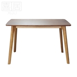 北欧宜家小户型餐桌1.2米书桌咖啡桌电脑桌橡木日式简约现代t023