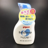 日本进口pigeon贝亲全身泡沫洗发沐浴露二合一500ml温和接近胎脂