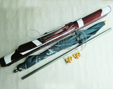 银阁2米2.4米钓鱼伞遮阳伞万向双层双弯防雨防晒防紫外线伞太阳伞