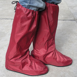男女式雨天防水鞋套 长筒高帮防雨鞋套 摩托车电动车雨鞋套