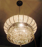 地中海风格彩色珠子灯马赛克艺术吸顶灯卧室灯白色水晶客厅吊灯