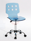 【冲4钻】时尚透明水晶电脑椅办公椅转椅亚克力转椅9605