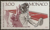 网球 摩纳哥1987年1枚 全品 1579