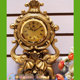 女神座钟静音桌钟客厅卧室大象表包邮时钟台钟欧式仿古工艺钟表