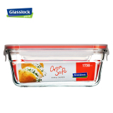 韩国进口GLASSLOCK长方形烤箱厨房储物保鲜盒子耐热钢化玻璃饭盒