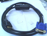 VGA 转HDMI线 1.5米 高清专用线材 HDMI转VGA线 HDMI转VGA线